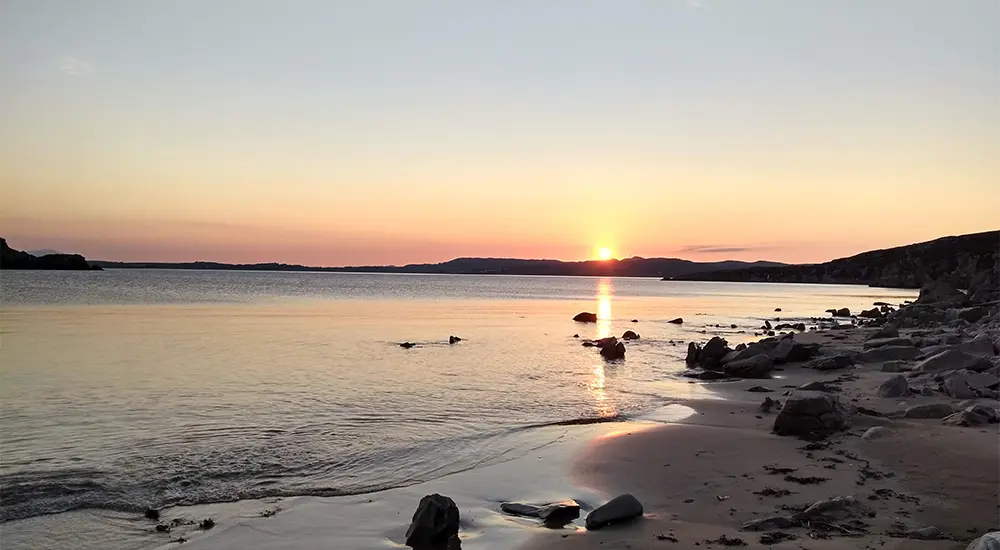 Sunset at the Wild Atlantic Way Coastline
