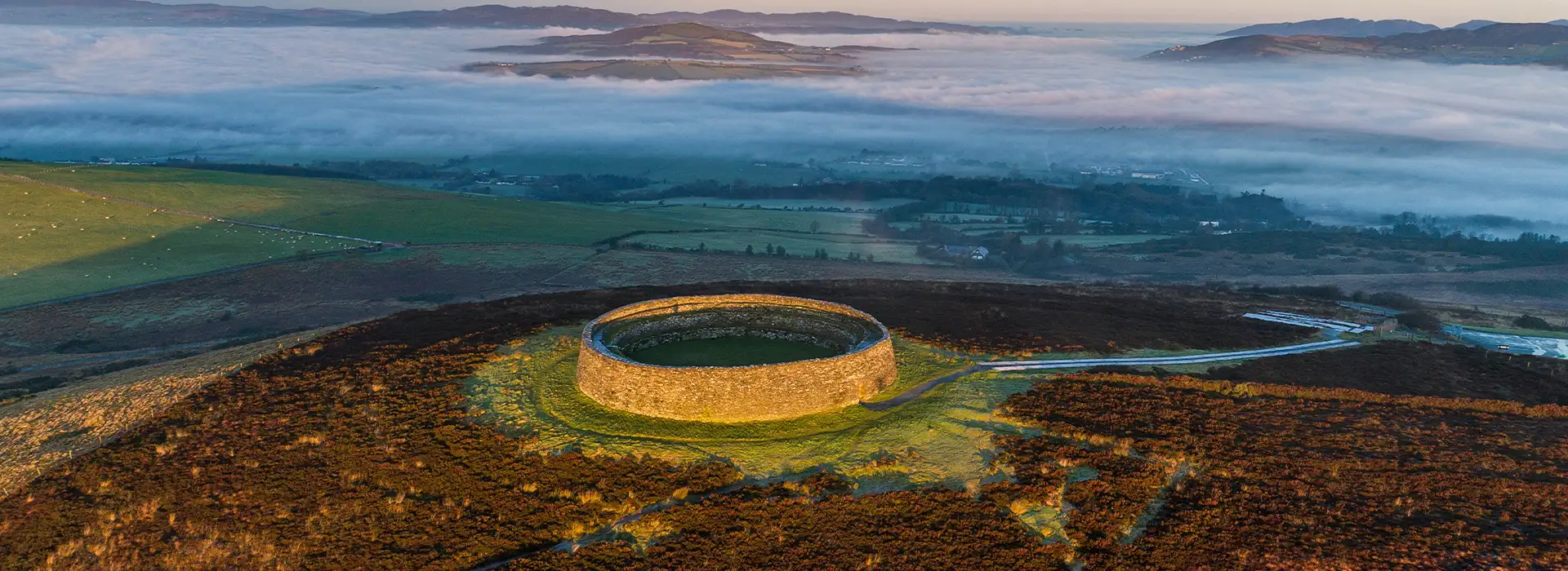 Grianan of Aileach - Arial View